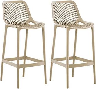 Lot De 2 Tabourets De Bar Réglables Et Pivotants HWC-A67 - Hauteur 95-115cm - Cuir Ou Tissu Au Choix
