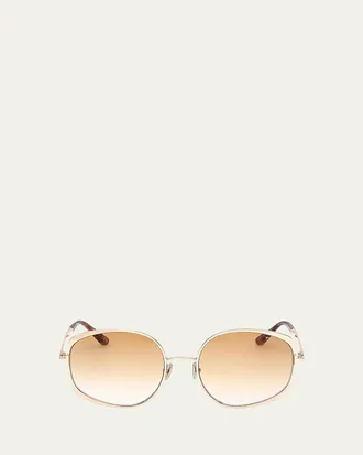 Tom Ford Abbey 58MM Geometric Sunglasses