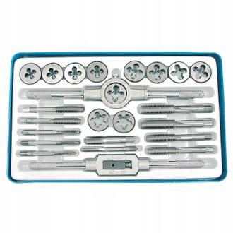 Proline Mega Kit De Roscado 24 Piezas Acero Carbono Met&aacute;lico