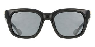 Gucci GG1621SA Asian Fit 001 Mens Sunglasses Black Size 53 - Free RX Lenses - Free RX Lenses