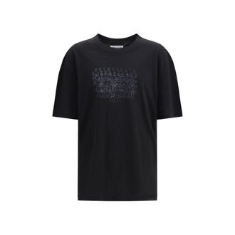 Maison Margiela Black Cotton Mens T-Shirt