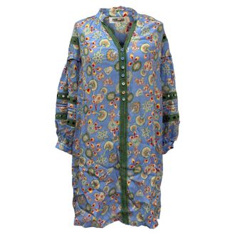 Diane Von F&uuml;rstenberg Jessica Crochet-Trimmed Floral-Print Mini Dress In Multicolor Viscose