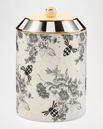 MacKenzie-Childs Bee Toile Ceramic Canister