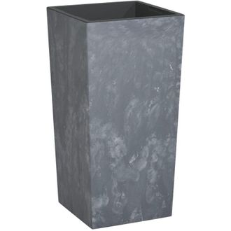 vidaXL Planter with Removable Inner Grey 21/49 L PP Concrete Look vidaXL