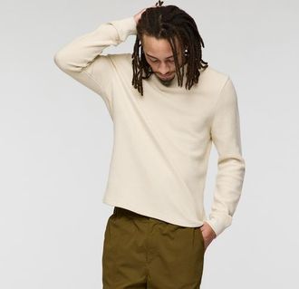 Cotopaxi Atajo Long-Sleeve Waffle Henley - Mens in Cream at Nordstrom, Size Xx-Large