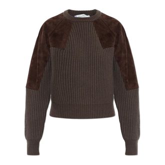 Max Mara Jersey de Lana Tropico - Knitwear - Mujer - Marr&oacute;n - XS
