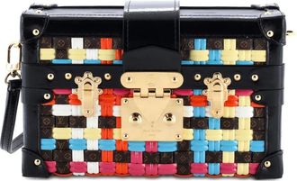 Louis Vuitton Petite Malle Limited Edition LV Cafe geweven canvas clutch - Veelkleurig