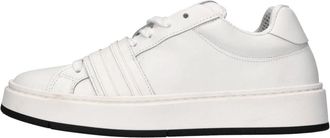 GCDS Logo-strap Sneakers - Heren - Sneakers - Wit - 44 EU - Leer - Schoenen