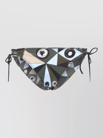 Pucci geometric low rise polyamide bikini bottom