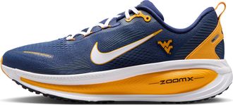 Nike Mens College Vomero 18 (West Virginia) Road Running Shoes in Blue | IQ6898-400