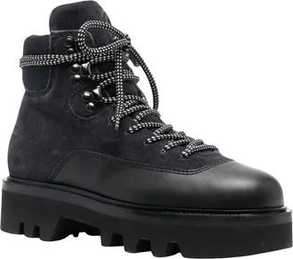 Furla Rita Ankle Boots - female - Furla - Lace-up Boots - Gray - 3 UK - Shoes