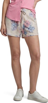 Lords of Harlech Leanne Womens Drawstring Short in Exotic Floral Natural at Nordstrom, Size Xx-Large