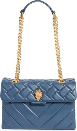 Kurt Geiger Kensington Leather Crossbody Bag in Open Blue at Nordstrom Rack