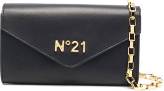 N&deg;21 logo-plaque leather bag - women - Calf Leather - OS - Black
