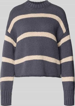 Marc O'Polo Regular Fit Strickpullover aus Baumwoll-Mix in Dunkelblau, Gr&ouml;&szlig;e XXL