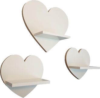 OEM Estantes De Coraz&oacute;n, Juego De 3 - Elegance