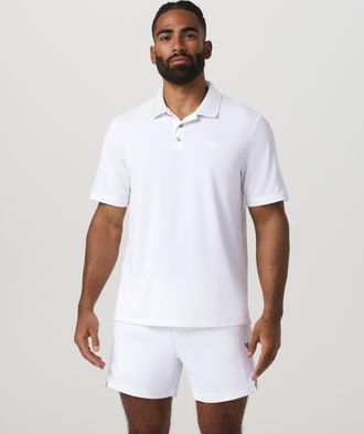 Vuori Clothing Short Sleeve Gamepoint Polo 2.0 | White Non Tipped | Medium