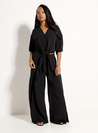 Everyday Sunday Womens Fluid wide split-leg pant