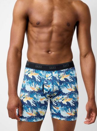 Saxx Mens 6 bass micro-dotwork boxer brief QUEST