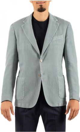 Santaniello Jassen, Heren, Groen, S, Stijlvolle Jas voor Mannen