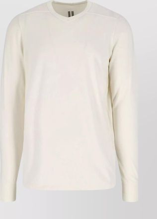 Rick Owens v neck sweater ribbed cuffs long sleeves