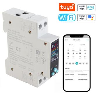 OEM Interruptor Wifi Inteligente Con Medidor - Para Riel Din De 35 Mm, Medici&oacute;n De Energ&iacute;a Kwh, Temporizador, Prepago - Control Mediante La Aplicaci&oacute;n Tuy