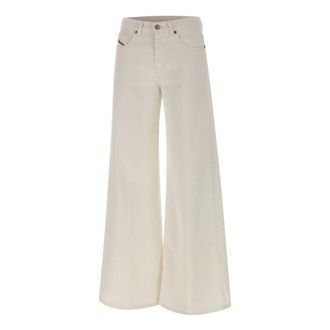 Diesel Wide Jeans, female, White, Size: W26 L32 1978 D-Akemi L.32