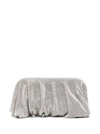 Benedetta Bruzziches Venus Petite embellished clutch bag - women - Aluminium/Rhinestone/Organic Silk - OS - Silver