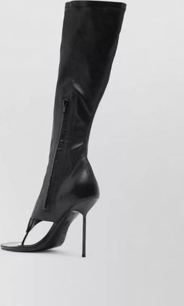 PARIS TEXAS lidia knee high thong open toe boots