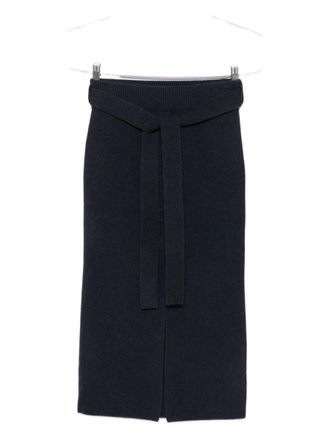 Emporio Armani Wool Midi Skirt
