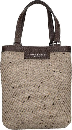 Gianni Chiarini Cellphone Holder - Dames - Shoppers - Bruin - ONE Size - Leer - Tassen