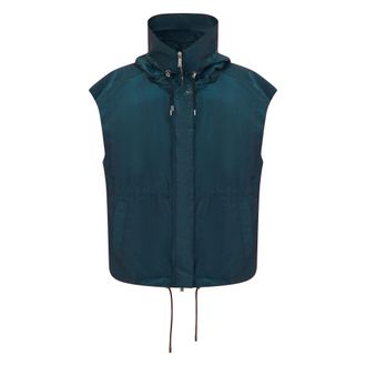 Moorer Gilet - Dames - Jassen - Blauw - Maat: XS Poliester