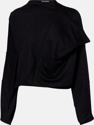 Junya Watanabe Top cropped in misto lana