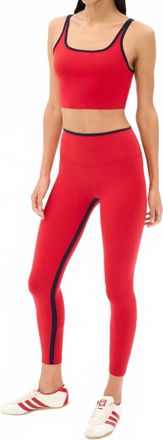 SPLITS59 Easton Rigor High Waist 7/8 Leggings In Pirate Red/indigo