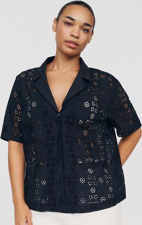 English Factory Short-Sleeve Eyelet Top