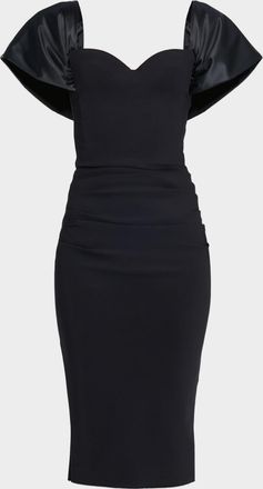 La Petite Robe Di Chiara Boni Silvya Sweetheart Midi Sheath Dress