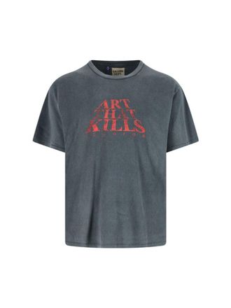 Gallery Dept. Timeless Black T-Shirt With Round Neckline And Short Sleeves
