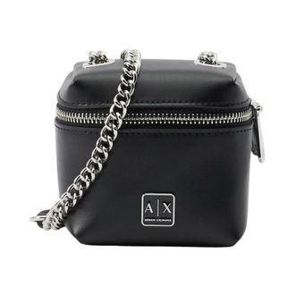 A|X Armani Exchange Mini Bags, female, Black, Size: ONE SIZE Mini Shoulder Bag with Logo
