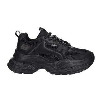 Buffalo Schoenen, Dames, Zwart, 36 EU, Leer, Sneakers