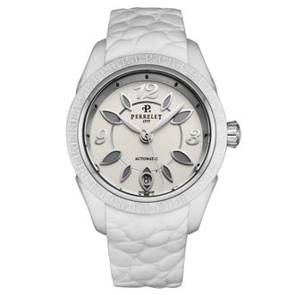 Perrelet First Class Ceramic White Dial Ladies Watch A2041/1