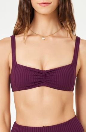 L*Space Effie Cutout Bikini Top in Merlot at Nordstrom Rack, Size X-Large