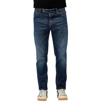 Incotex Heren, Jeans, Blauw, Maat: W33 Leer
