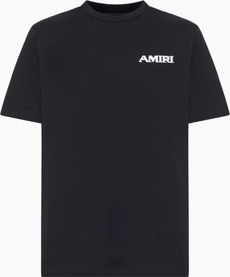 Amiri Mens Amiri Sports Logo T-Shirt in Black - Size: 42