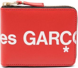 Comme Des Garçons logo-print leather wallet - unisex - Leather - One Size - Red