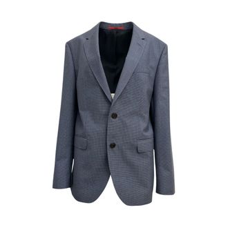 HUGO BOSS Heren, Pakken, Blauw, Maat: M Wol
