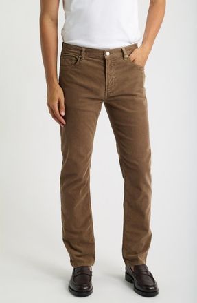 Frame Denim Modern Fit Straight Leg Stretch Corduroy Pants in Soft Taupe at Nordstrom, Size 30