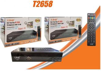 Trade Shop Trade Shop - T2 Set Top Box Dvb-t2 Hd H.265 Usb Scart Hdmi 4k T2658