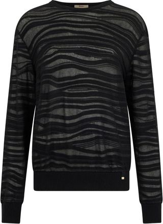 Herno Round-neck Knitwear, female, Black, Size: S Round-neck Knitwear