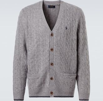 Polo Ralph Lauren Cardigan in cashmere a trecce