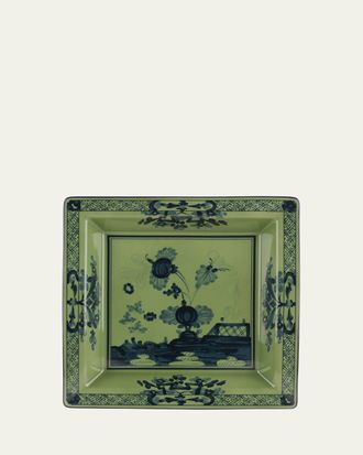 Ginori 1735 Malachite Squared Porcelain Tray